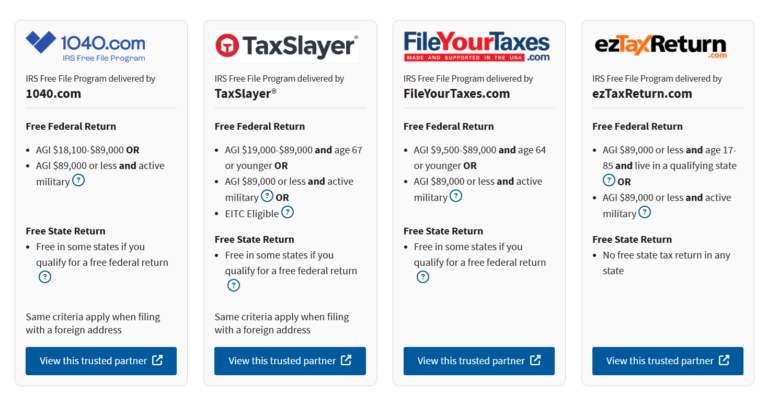 Free File Open to Eligible Filers: Get Started Now - Don't Mess With Taxes